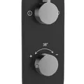 Mặt nạ sen nhiệt độ âm tường Ấn Độ màu đen chrome Jaquar LAG-BBC-91681NK