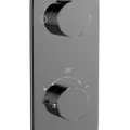 Mặt nạ sen nhiệt độ âm tường Ấn Độ màu đen chrome Jaquar LAG-BCH-91681NK