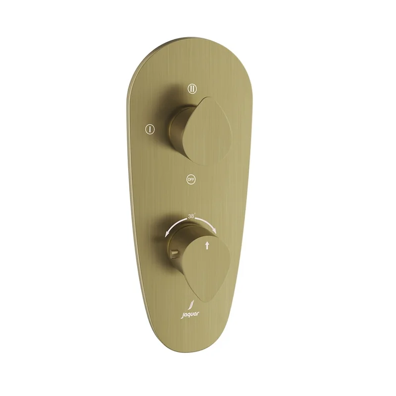 Mặt nạ sen nhiệt độ âm tường 3 đầu Ấn Độ màu đồng cổ Jaquar VGP-ABR-81683NK