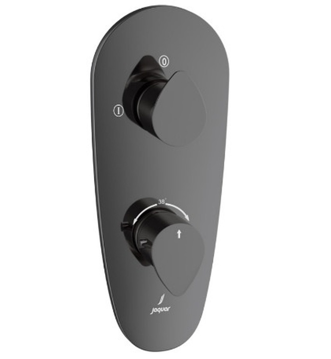 Mặt nạ sen nhiệt độ âm tường Ấn Độ màu đen chrome Jaquar VGP-BCH-81681NK