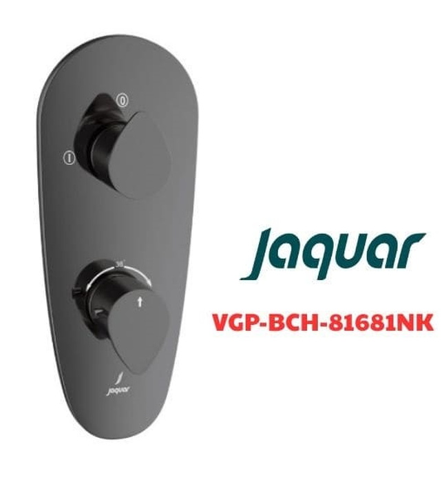 Mặt nạ sen nhiệt độ âm tường Ấn Độ màu đen chrome Jaquar VGP-BCH-81681NK