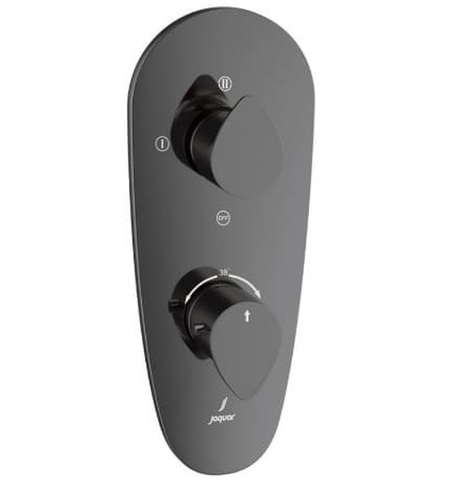 Mặt nạ sen nhiệt độ âm tường 3 đầu màu đen chrome Jaquar VGP-BCH-81683NK