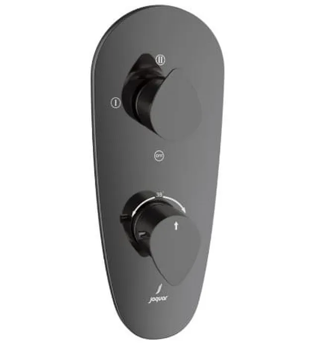Mặt nạ sen nhiệt độ âm tường 3 đầu màu đen chrome Jaquar VGP-BCH-81683NK