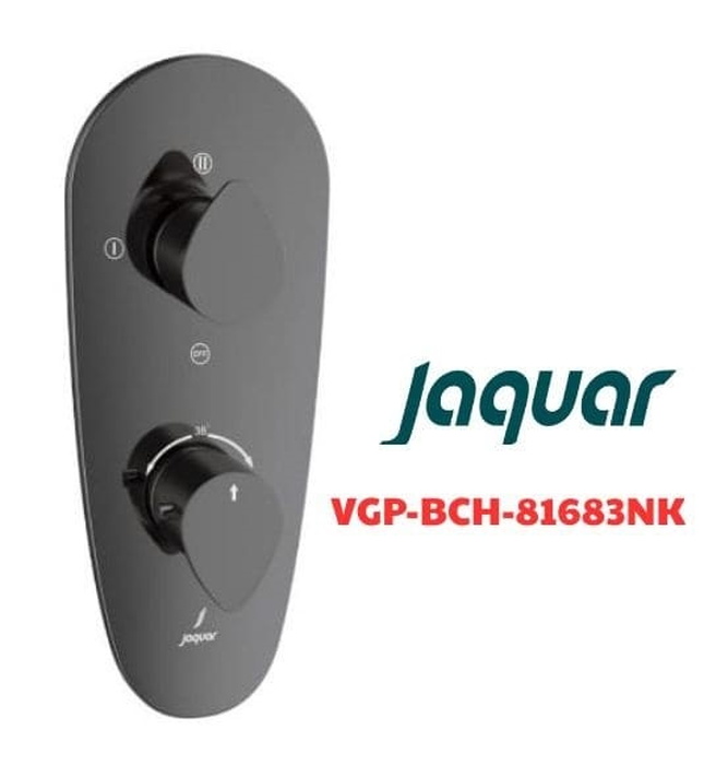 Mặt nạ sen nhiệt độ âm tường 3 đầu màu đen chrome Jaquar VGP-BCH-81683NK