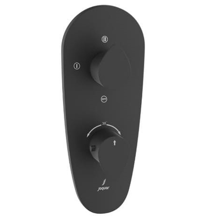 Mặt nạ sen nhiệt độ âm tường 3 đầu màu đen mờ Jaquar VGP-BLM-81683NK