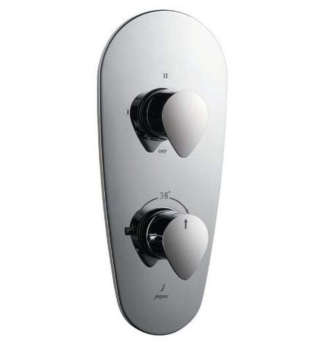 Mặt nạ sen nhiệt độ âm tường 3 đầu Ấn Độ màu chrome Jaquar VGP-CHR-81683NK