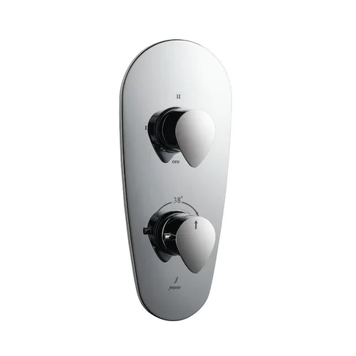 Mặt nạ sen nhiệt độ âm tường 3 đầu Ấn Độ màu chrome Jaquar VGP-CHR-81683NK