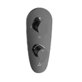 Mặt nạ sen nhiệt độ âm tường 3 đầu màu đen chrome Jaquar VGP-BCH-81683NK