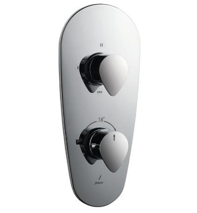 Củ sen ổn nhiệt âm tường 3 đầu ra màu chrome Ấn Độ Jaquar VGP-CHR-81683