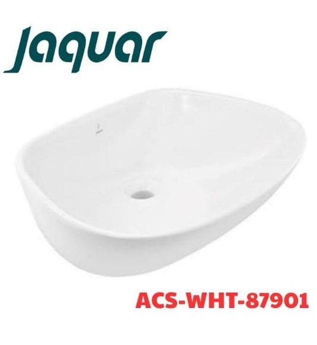 Chậu dương bàn đá Ấn Độ màu trắng Jaquar ACS-WHT-87901