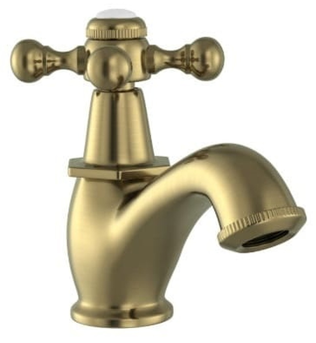 Vòi chậu rửa mặt lạnh màu đồng cổ Ấn Độ Jaquar QQT-ABR-7011