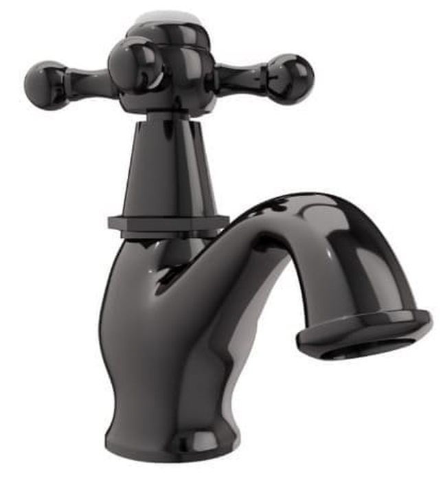 Vòi chậu rửa mặt lạnh màu đen chrome Ấn Độ Jaquar QQT-BCH-7011