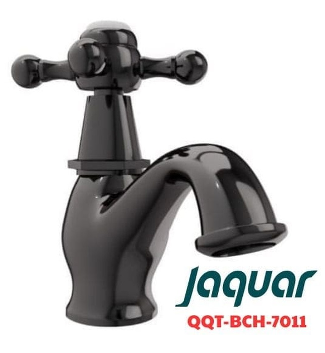 Vòi chậu rửa mặt lạnh màu đen chrome Ấn Độ Jaquar QQT-BCH-7011