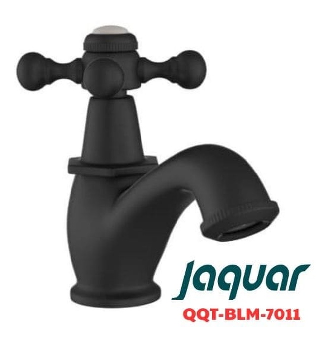 Vòi chậu rửa mặt lạnh màu đen mờ Ấn Độ Jaquar QQT-BLM-7011