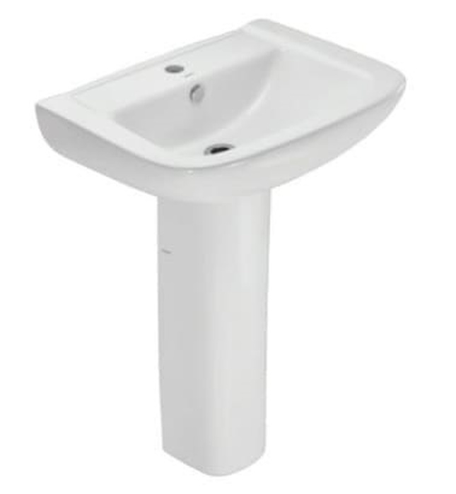 Chân chậu dài Ấn Độ màu trắng Jaquar FNS-WHT-40301