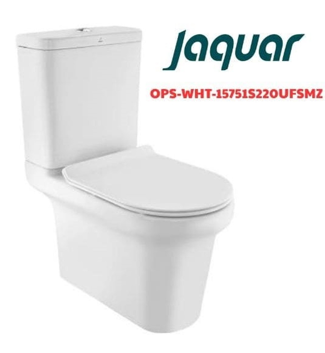 Bồn cầu 2 khối nắp rơi êm Ấn Độ Jaquar OPS-WHT-15751S220UFSMZ