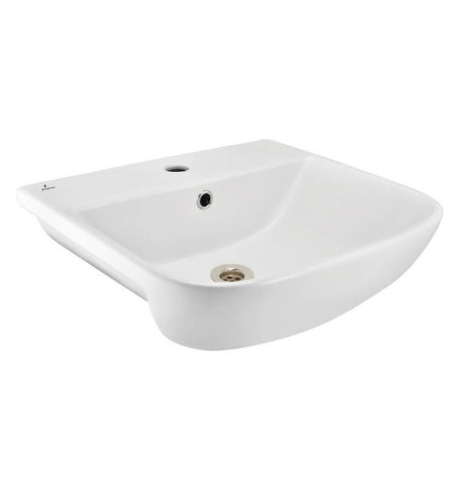 Chậu rửa bán âm bàn Ấn Độ màu trắng Jaquar JDS-WHT-25503