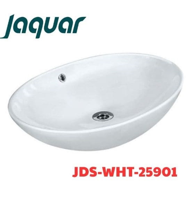 Chậu dương bàn đá Ấn Độ màu trắng Jaquar JDS-WHT-25901