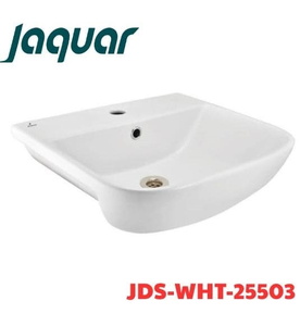 Chậu rửa bán âm bàn Ấn Độ màu trắng Jaquar JDS-WHT-25503