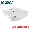 Chậu rửa bán âm bàn Ấn Độ màu trắng Jaquar JDS-WHT-25503