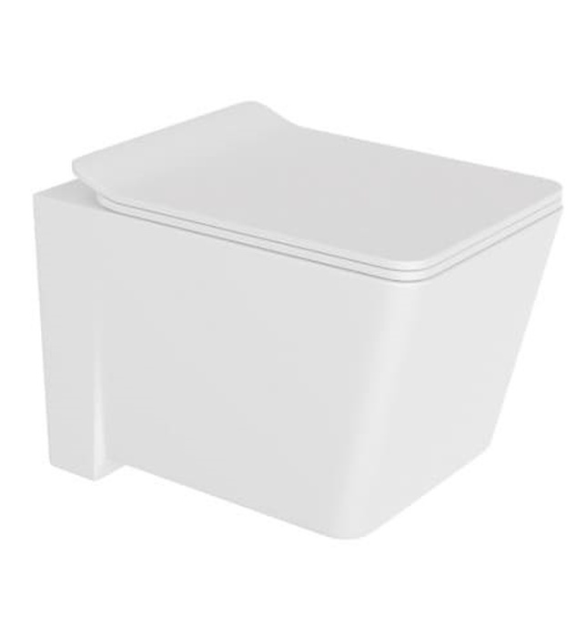 Bồn cầu treo tường không vành màu trắng mờ Jaquar KUS-WHT-35953BIUFSMPM