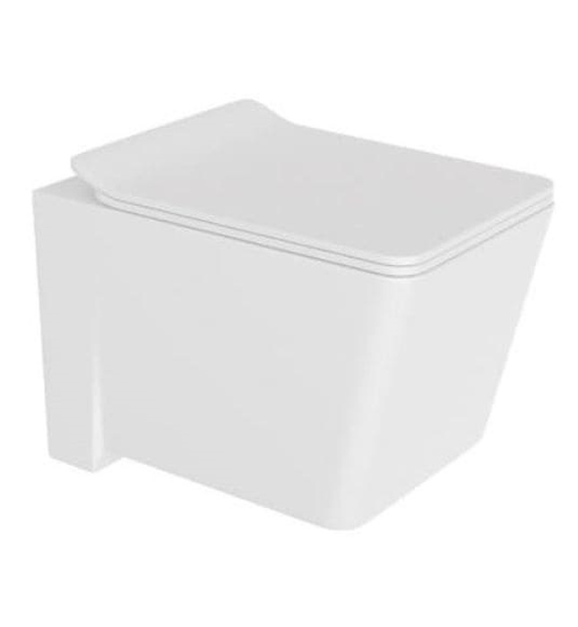 Bồn cầu treo tường không vành màu trắng mờ Jaquar KUS-WHT-35953BIUFSMPM