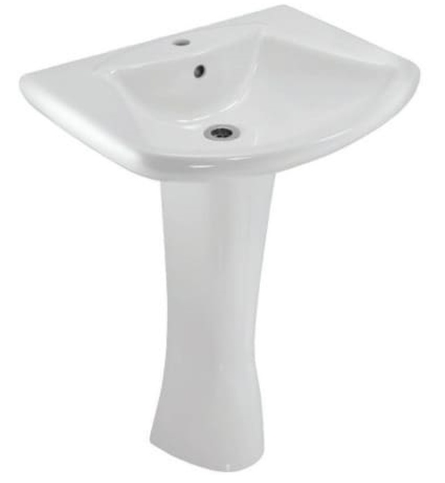 Chậu rửa treo tường màu trắng Ấn Độ Jaquar LYS-WHT-38801