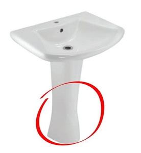 Chân chậu dài Ấn Độ màu trắng Jaquar LYS-WHT-38301V