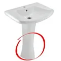 Chân Dài Lavabo Jaquar LYS-WHT-38301V Màu Trắng