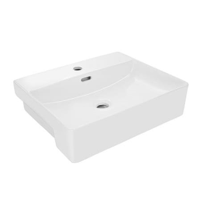 Chậu rửa bán âm Ấn Độ màu trắng Jaquar JDS-WHT-25505