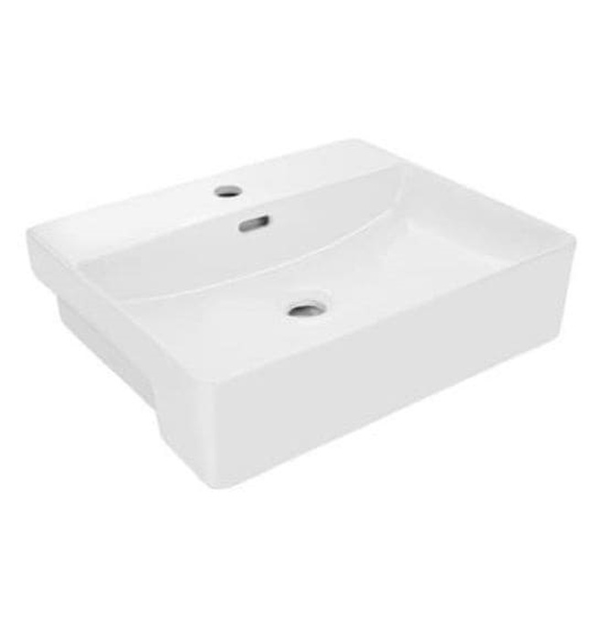 Chậu rửa bán âm Ấn Độ màu trắng Jaquar JDS-WHT-25505