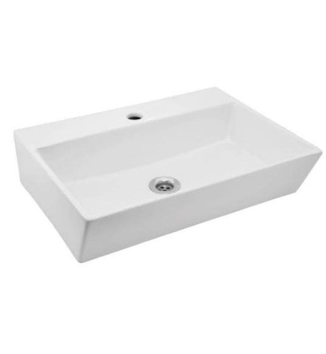 Chậu rửa dương bàn đá Ấn Độ màu trắng Jaquar KUS-WHT-35935