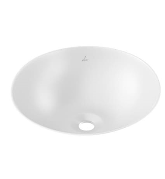 Chậu âm bàn đá Ấn Độ màu trắng mờ Jaquar LAS-WHM-91705