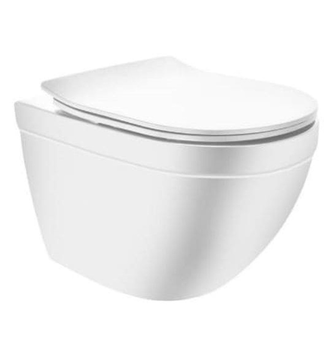 Bồn cầu treo tường không vành màu trắng mờ Jaquar SLS-WHM-6953BIUFSMN