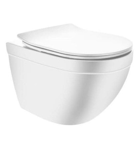 Bồn cầu treo tường không vành màu trắng mờ Jaquar SLS-WHM-6953BIUFSMN