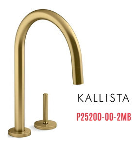 Vòi chậu rửa bát dây rút màu đồng Kallista P25200-00-2MB