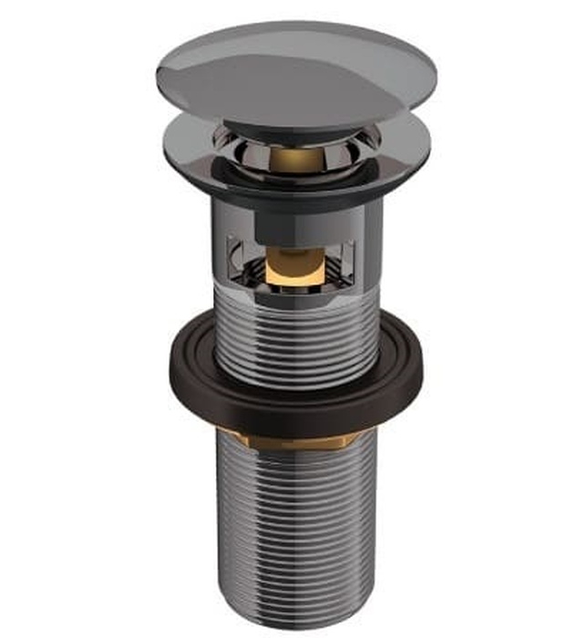 Đầu xả nhấn có tràn màu đen chrome Jaquar ALD-BCH-729L130