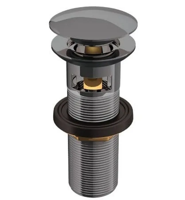 Đầu xả nhấn có tràn màu đen chrome Jaquar ALD-BCH-729L130
