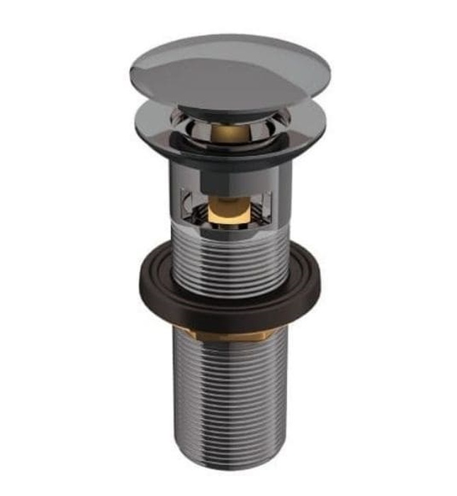 Đầu xả nhấn có tràn màu đen chrome Jaquar ALD-BCH-729L130