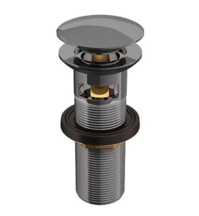 Đầu xả nhấn có tràn màu đen chrome Jaquar ALD-BCH-729L130