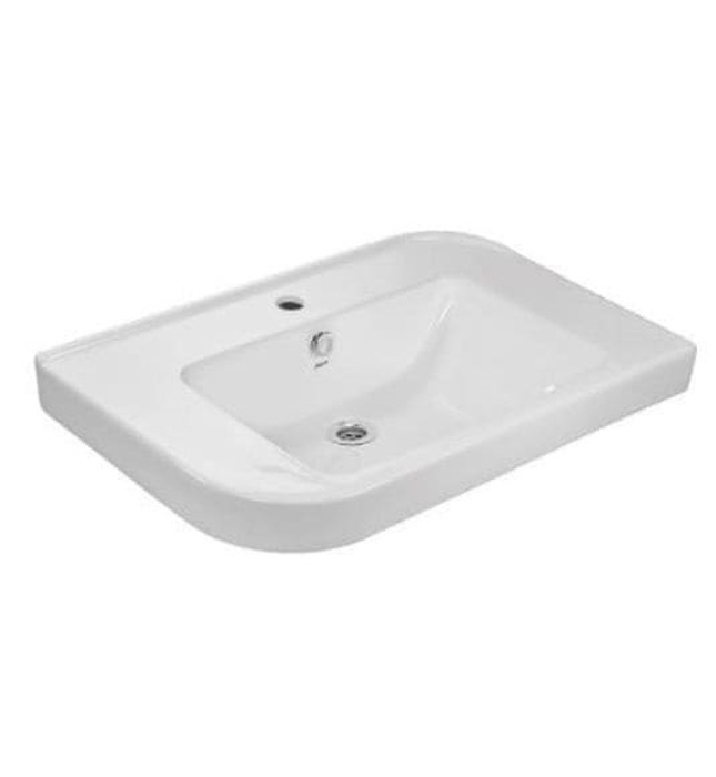 Chậu rửa bán âm Ấn Độ màu trắng Jaquar ALS-WHT-85601