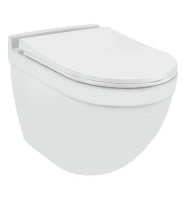 Bồn cầu treo tường không vành màu trắng mờ Jaquar SLS-WHT-6953BIPPSM