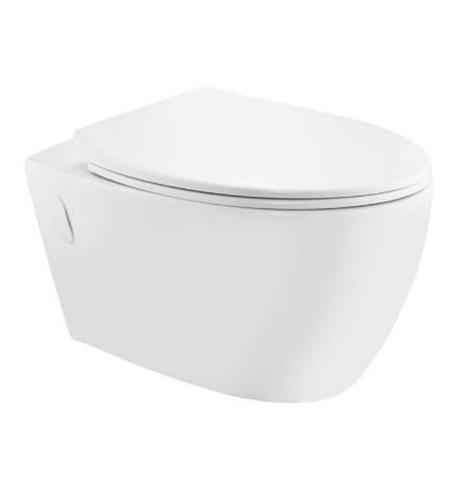 Bồn cầu treo tường không vành màu trắng mờ Jaquar VGS-WHT-81953UF