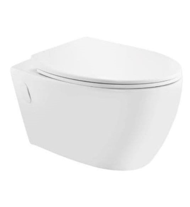 Bồn cầu treo tường không vành màu trắng mờ Jaquar VGS-WHT-81953UF