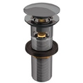 Đầu xả nhấn có tràn màu đen chrome Jaquar ALD-BCH-729L130