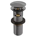 Đầu xả nhấn có tràn màu đen chrome Jaquar ALD-BCH-729L130