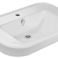 Chậu rửa bán âm Ấn Độ màu trắng Jaquar ALS-WHT-85601