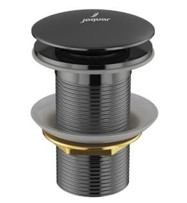 Đầu xả nhấn có tràn màu đen chrome Ấn Độ Jaquar ALD-BCH-727