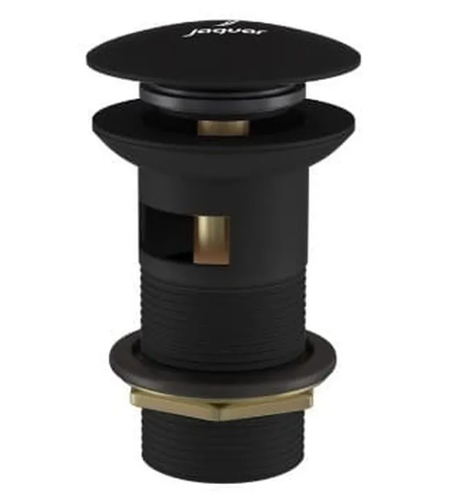 Đầu xả nhấn có tràn màu đen mờ Jaquar ALD-BLM-729