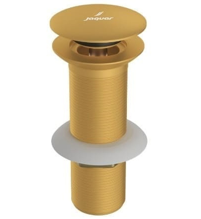 Đầu xả nhấn có tràn màu vàng mờ Ấn Độ Jaquar ALD-GMP-727L130